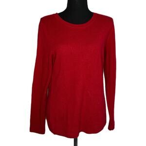 C10 Tahari  Red Cashmere Pullover Sweater, Women’s Medium